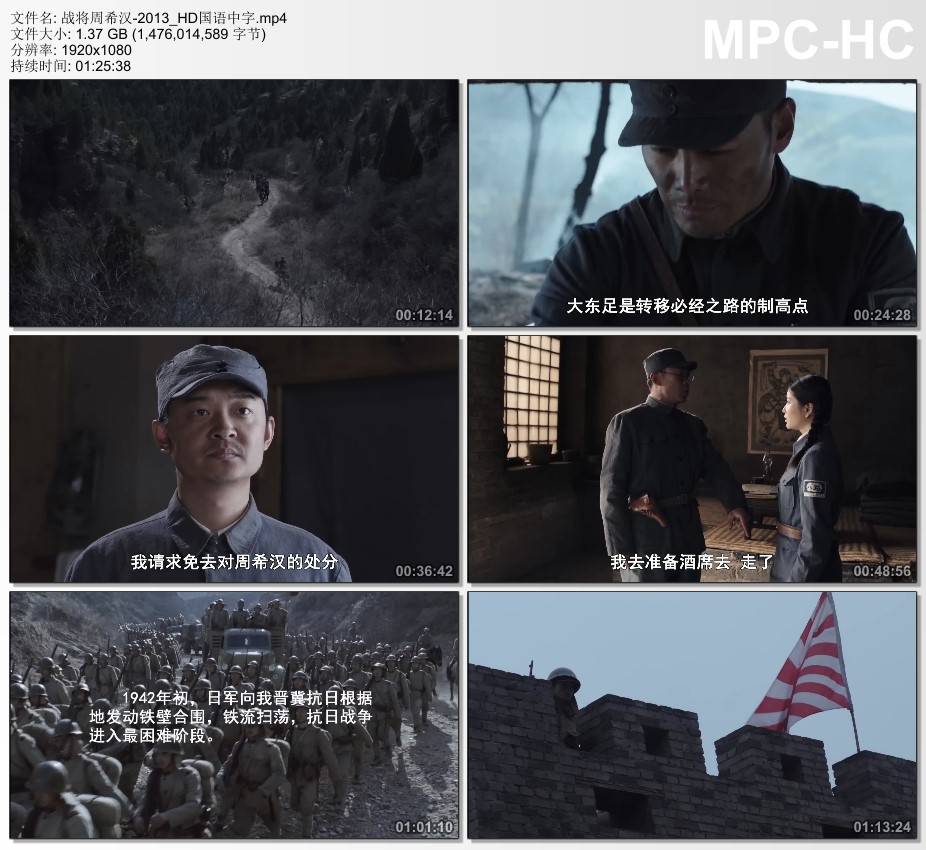 2013年国产经典战争片《战将周希汉》HD国语中字