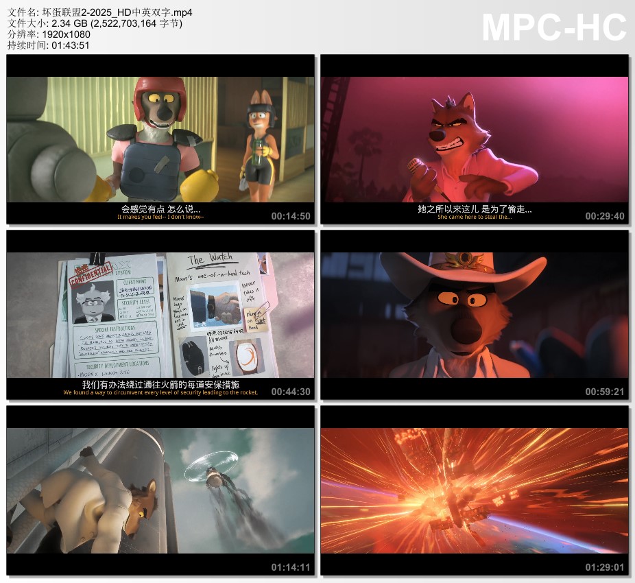 2025年美国7.9分动画片《坏蛋联盟2》HD中英双字