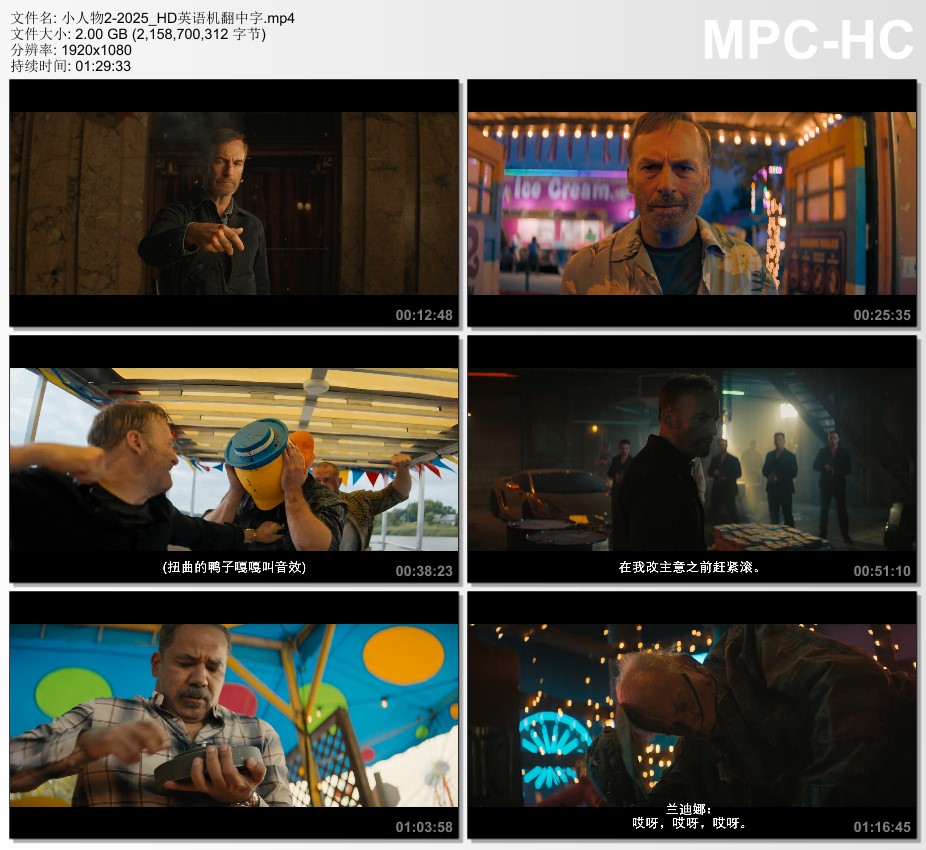 2025年美国犯罪动作片《小人物2》HD英语机翻中字