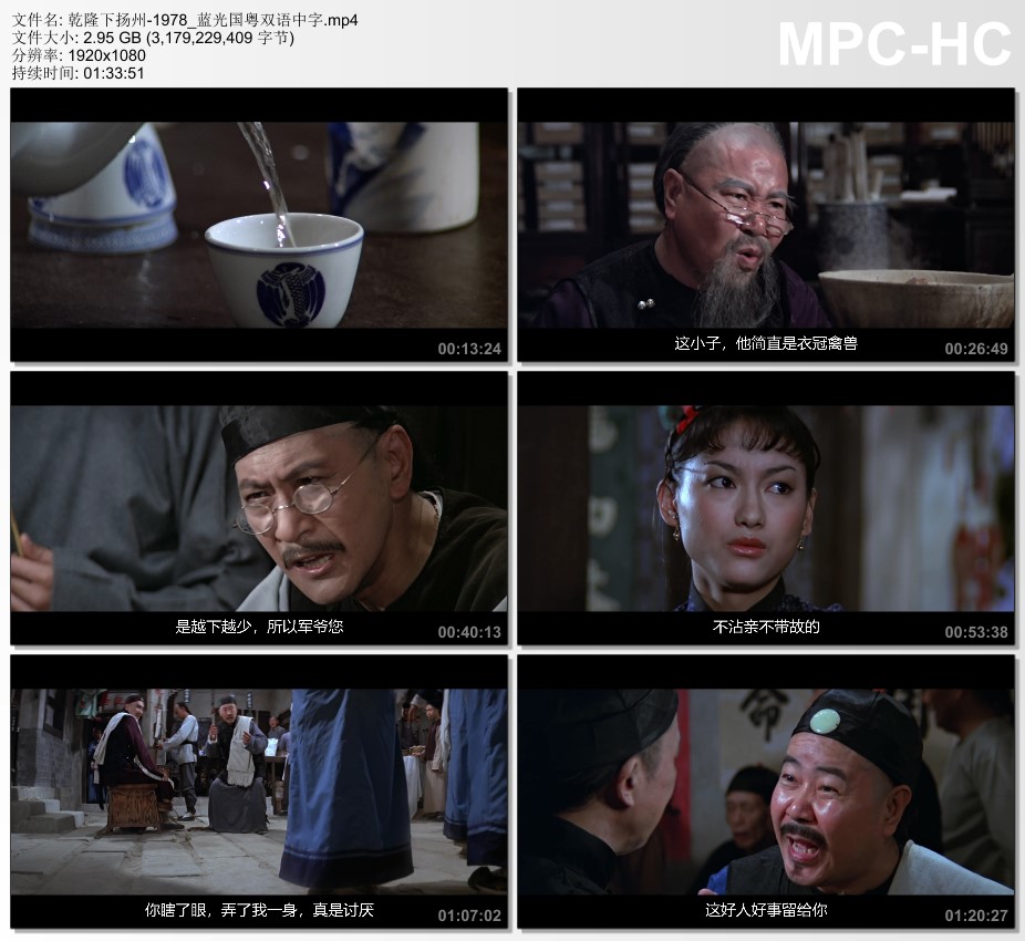 1978年中国香港经典喜剧片《乾隆下扬州》蓝光双语中字