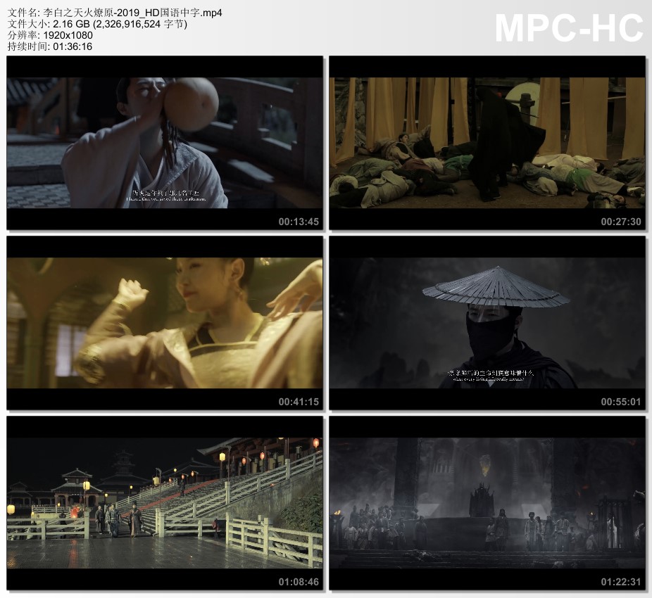2019年国产动作片《李白之天火燎原》HD国语中字