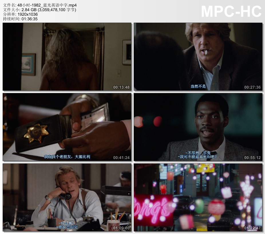 1982年美国经典动作片《48小时》蓝光英语中字