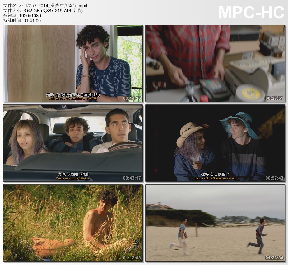 2014年美国经典喜剧片《不凡之路》蓝光中英双字