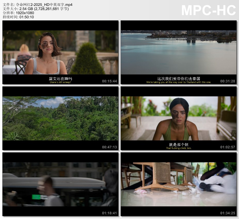 2025年美国悬疑片《夺命网红2》HD中英双字