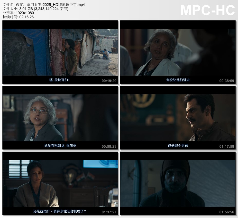 2025年印度犯罪片《孤夜：豪门血案》HD印地语中字