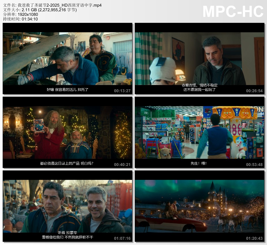 2025年西班牙喜剧片《我爸救了圣诞节2》HD西班牙语中字