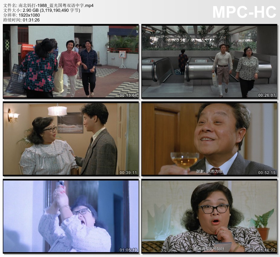 1988年中国香港经典喜剧片《南北妈打》蓝光国粤双语中字