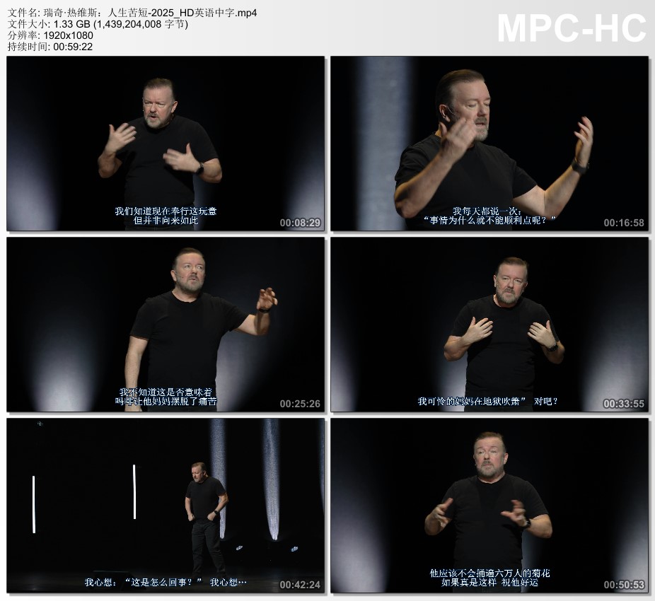 2025年英国喜剧片《瑞奇·热维斯：人生苦短》HD英语中字