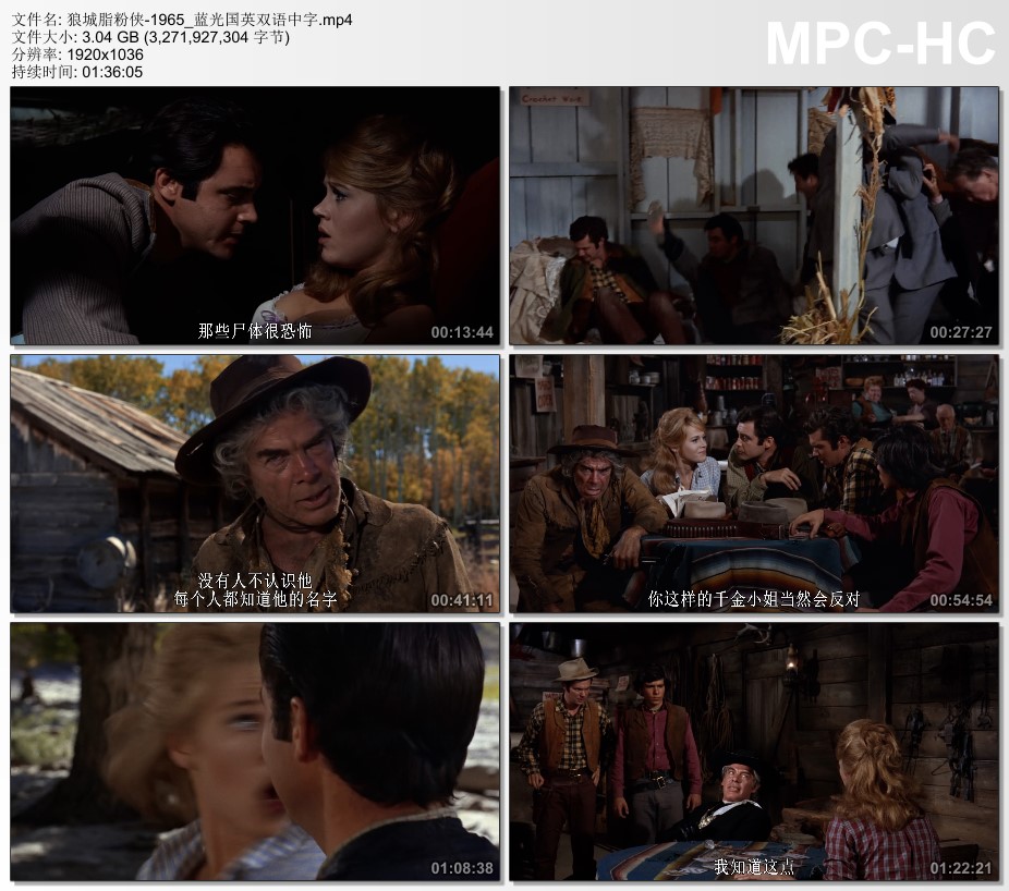 1965年美国经典喜剧片《狼城脂粉侠》蓝光国英双语中字