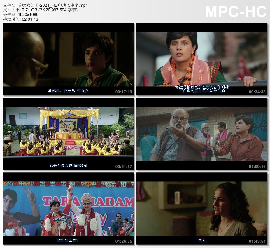 2021年印度喜剧片《首席女部长》HD印地语中字