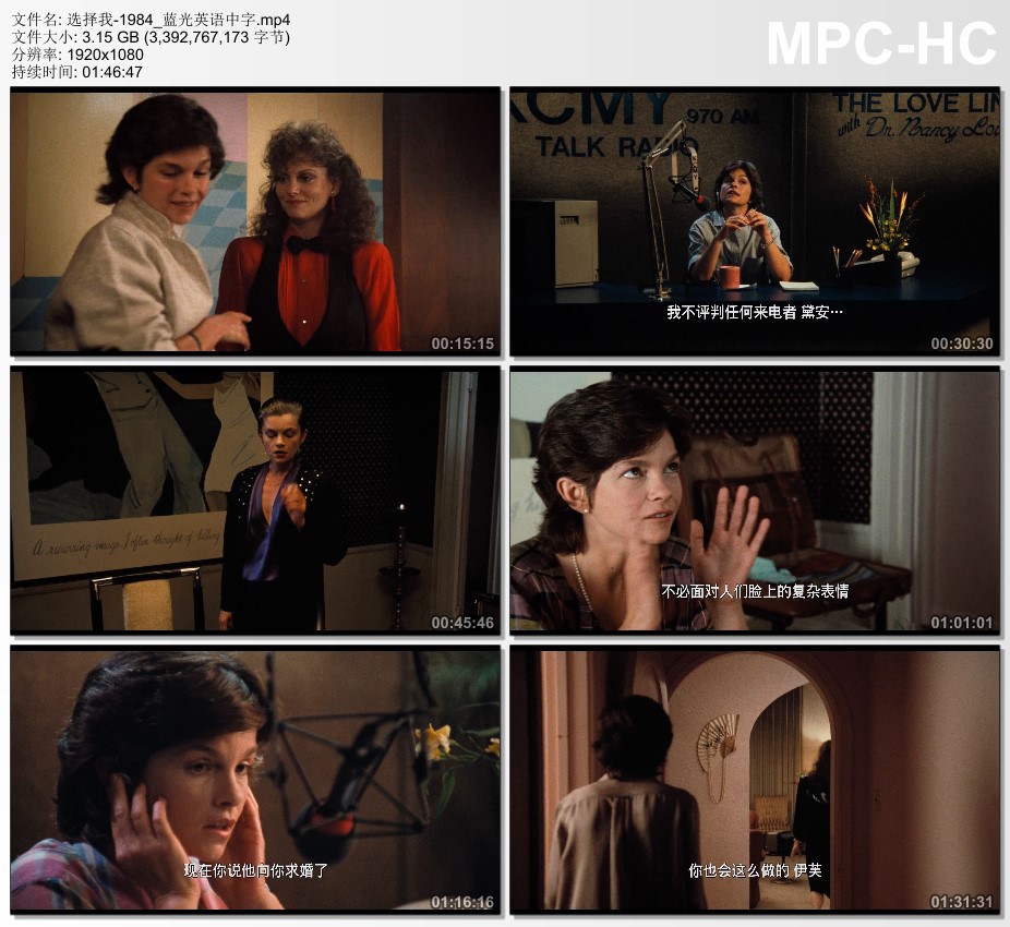 1984年美国经典喜剧片《选择我》蓝光英语中字
