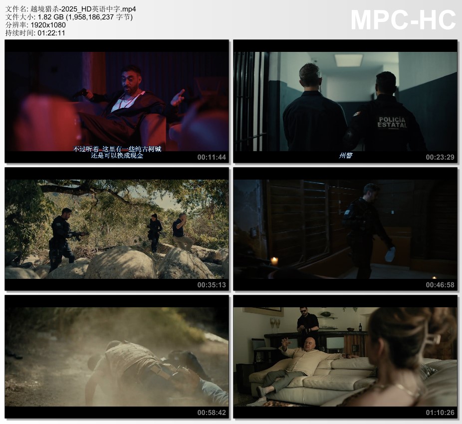 2025年美国动作片《越境猎杀》HD英语中字