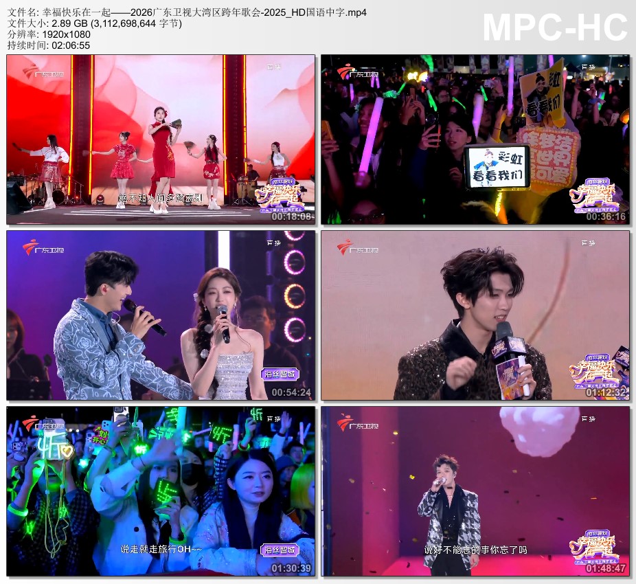 幸福快乐在一起——2026广东卫视大湾区跨年歌会HD国语中字
