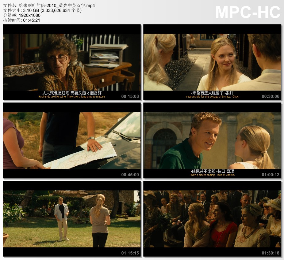 2010年美国经典喜剧片《给朱丽叶的信》蓝光中英双字