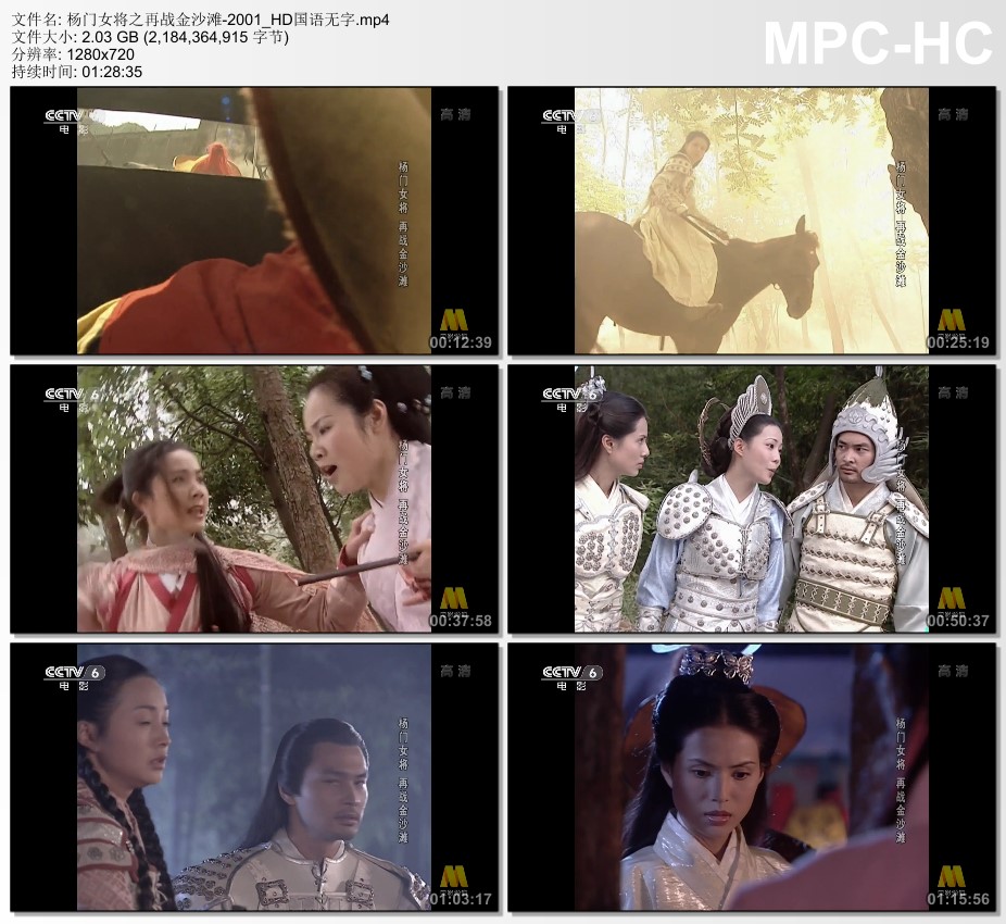 2001年国产经典武侠片《杨门女将之再战金沙滩》HD国语无字