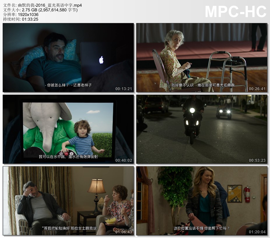 2016年美国经典喜剧片《幽默的我》蓝光英语中字