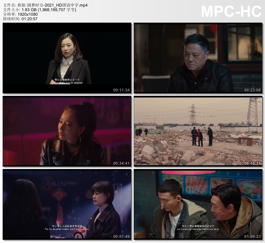 2021年国产剧情片《换脸·圆梦时分》HD国语中字