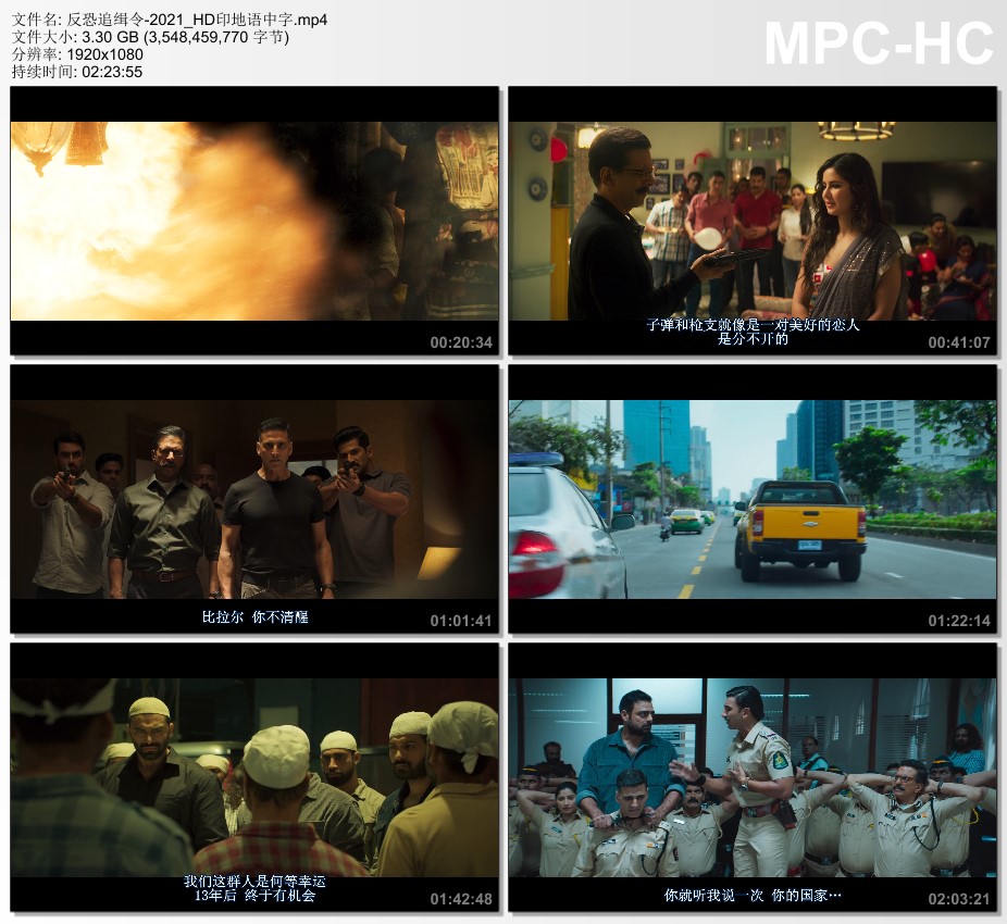 2021年印度动作片《反恐追缉令》HD印地语中字