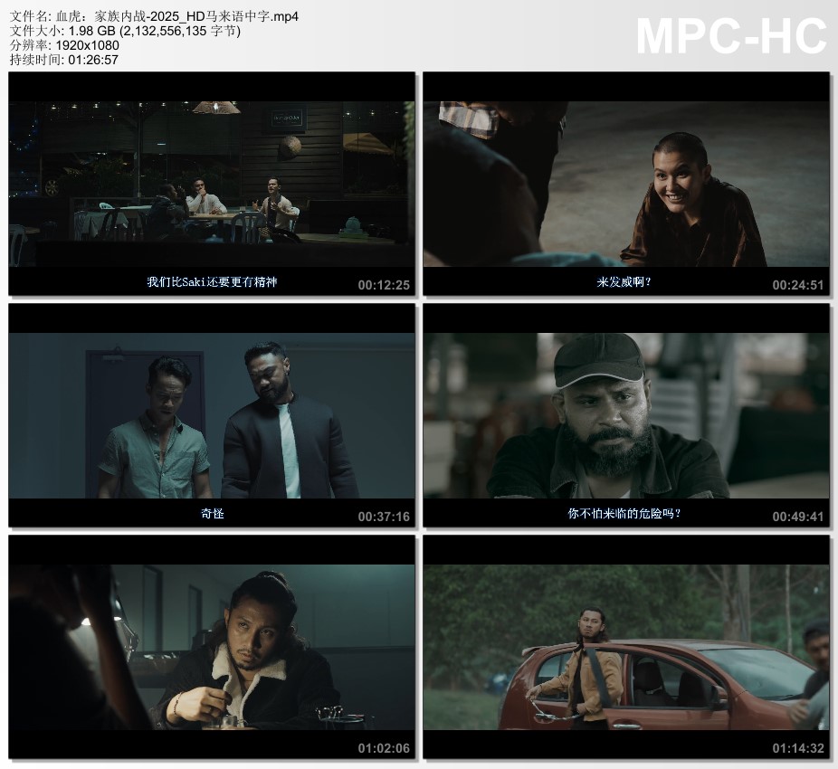 2025年马来西亚犯罪片《血虎：家族内战》HD马来语中字