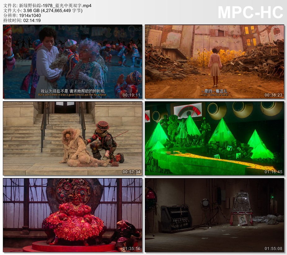 1978年美国经典奇幻片《新绿野仙踪》蓝光中英双字