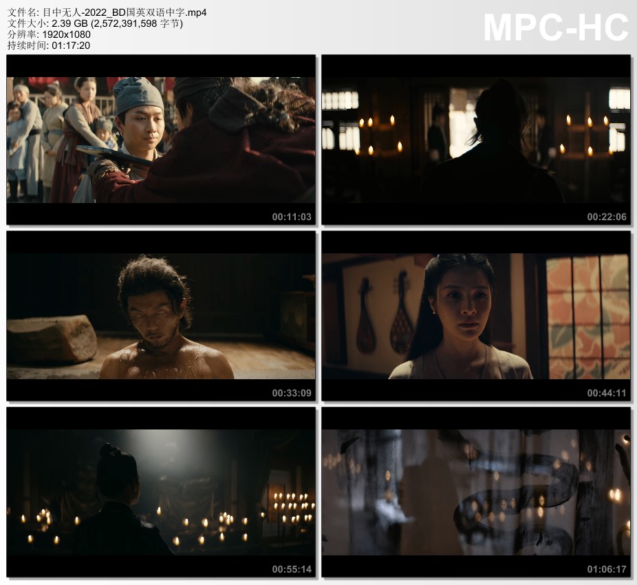 2022年7.1分动作片《目中无人》BD国英双语中字