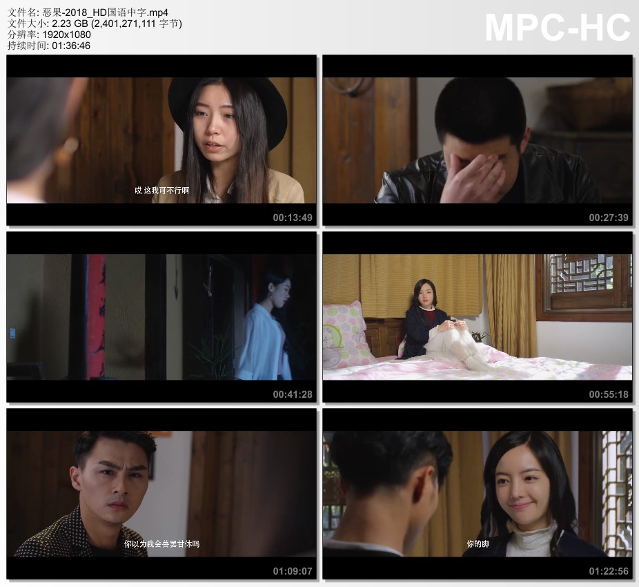 2018年国产剧情片《恶果》HD国语中字