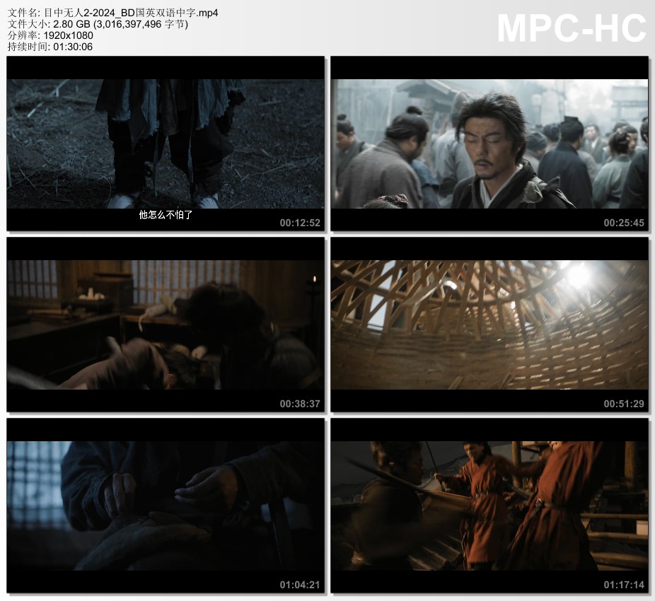 2024年国产7.3分动作片《目中无人2》BD国英双语中字