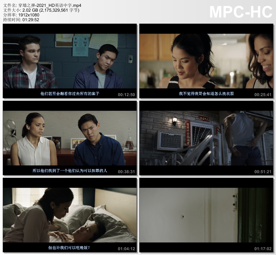 2021年美国惊悚片《穿墙之弹》HD英语中字