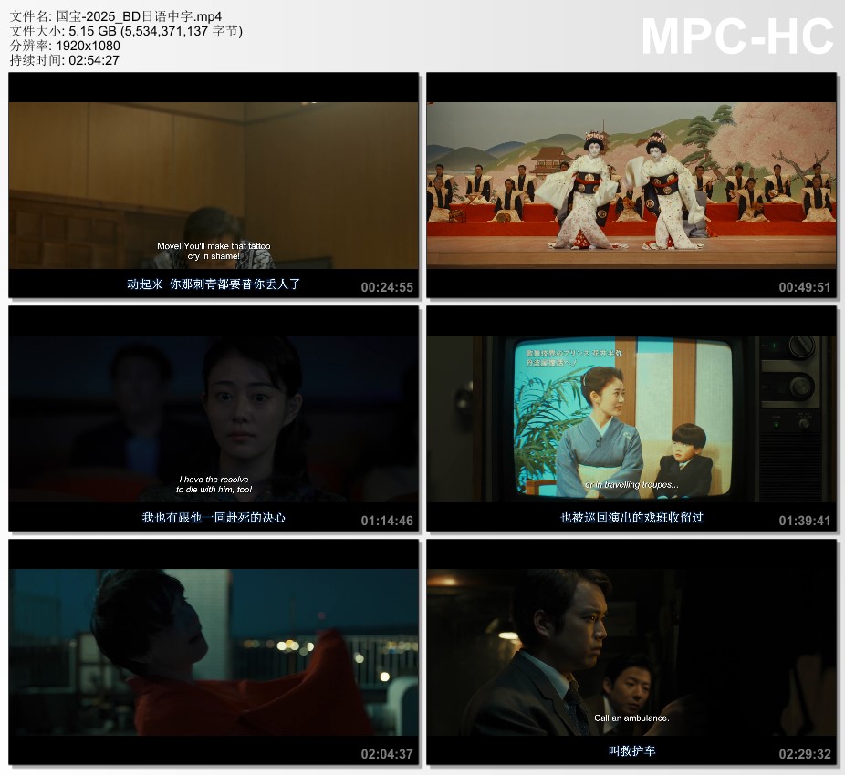 2025年日本电影《国宝》BD日语中字