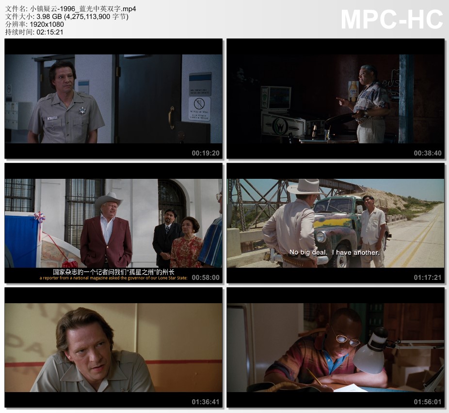 1996年美国电影《小镇疑云》蓝光中英双字