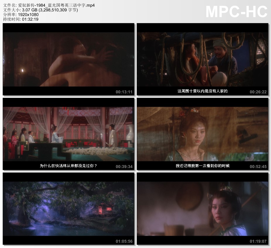 1984年中国香港经典爱情片《爱奴新传》蓝光国粤英三语中字