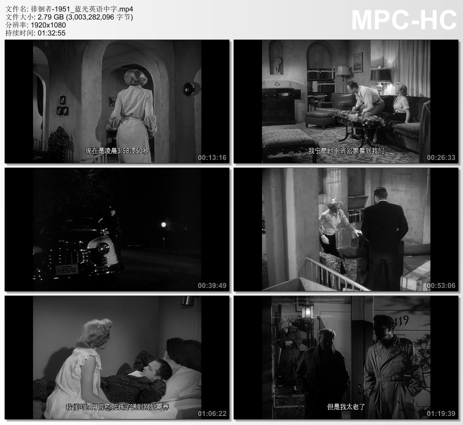 1951年美国电影《徘徊者》蓝光英语中字