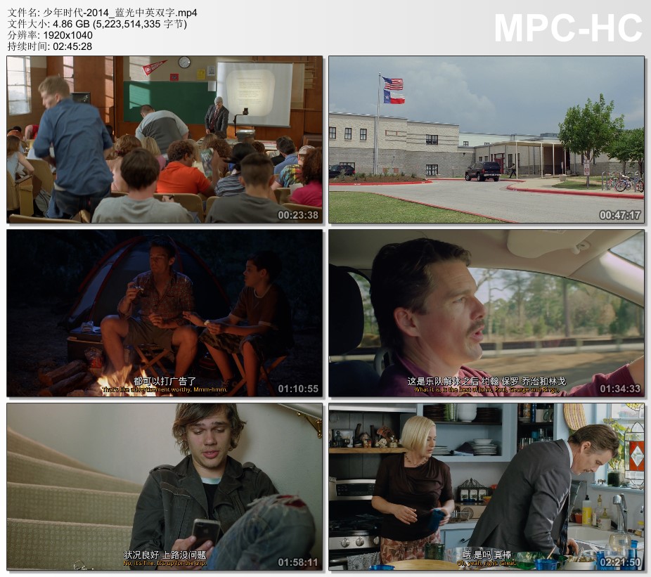 2014年美国经典剧情片《少年时代》蓝光中英双字