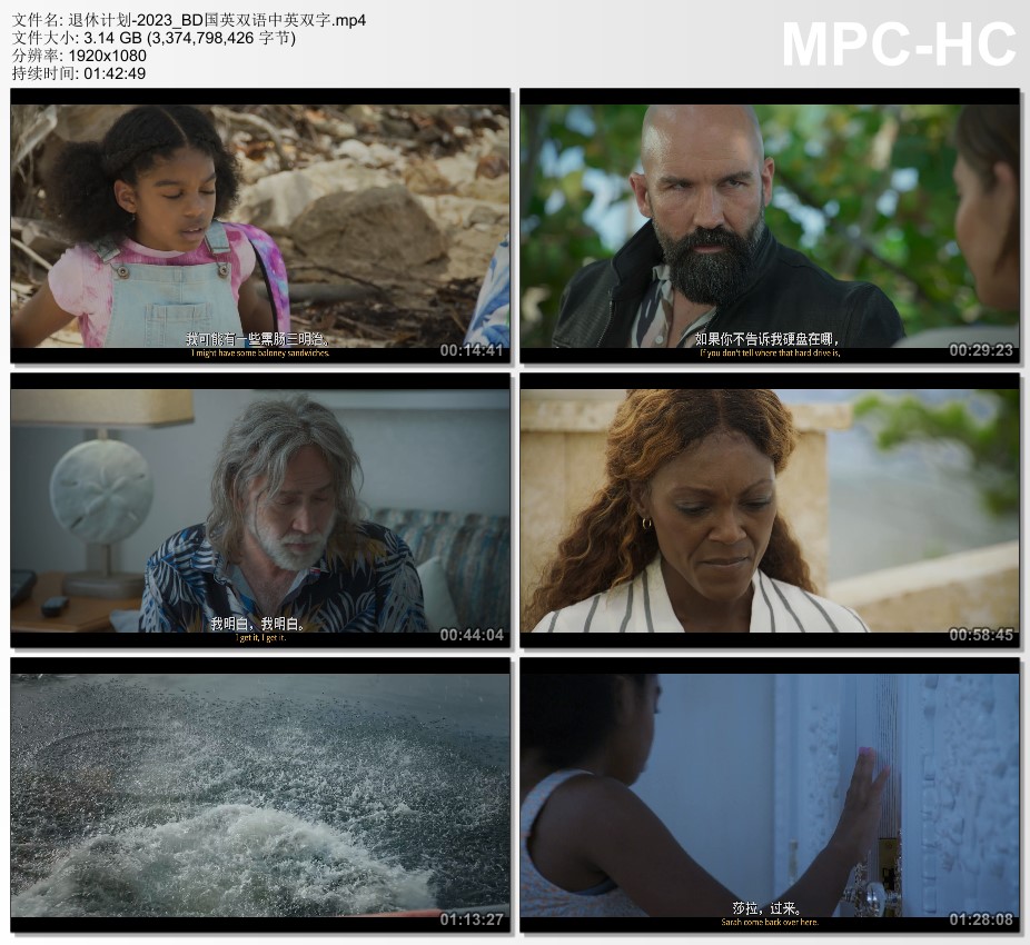 2023年加拿大电影《退休计划》BD国英双语中英双字