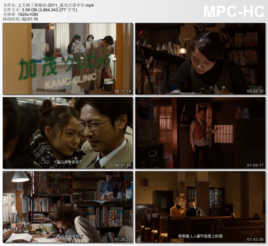 2011年日本经典爱情片《丈夫得了抑郁症》 蓝光日语中字