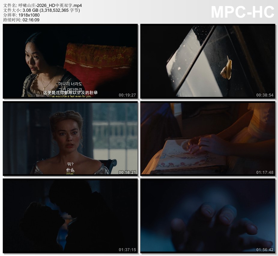 2026年英国电影《呼啸山庄》HD韩版中英双字