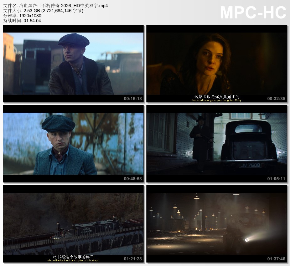 2026年英国电影《浴血黑帮：不朽传奇》HD中英双字