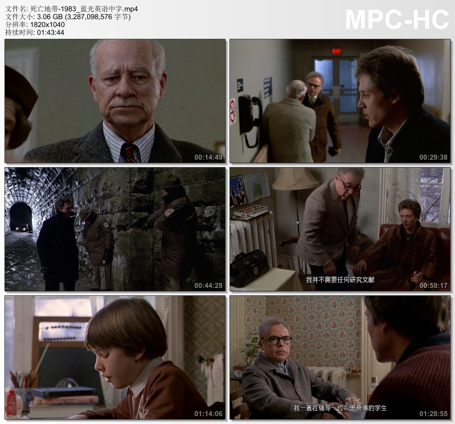 1983年美国经典惊悚片《死亡地带》蓝光英语中字